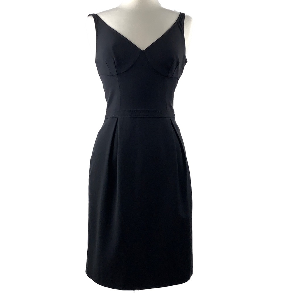 Moschino Cheap and Chic black wool sheath dress